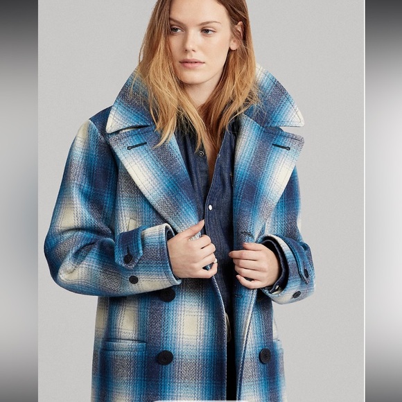 Plaid Wool-Blend Coat By Polo Ralph Lauren - Picture 1 of 16